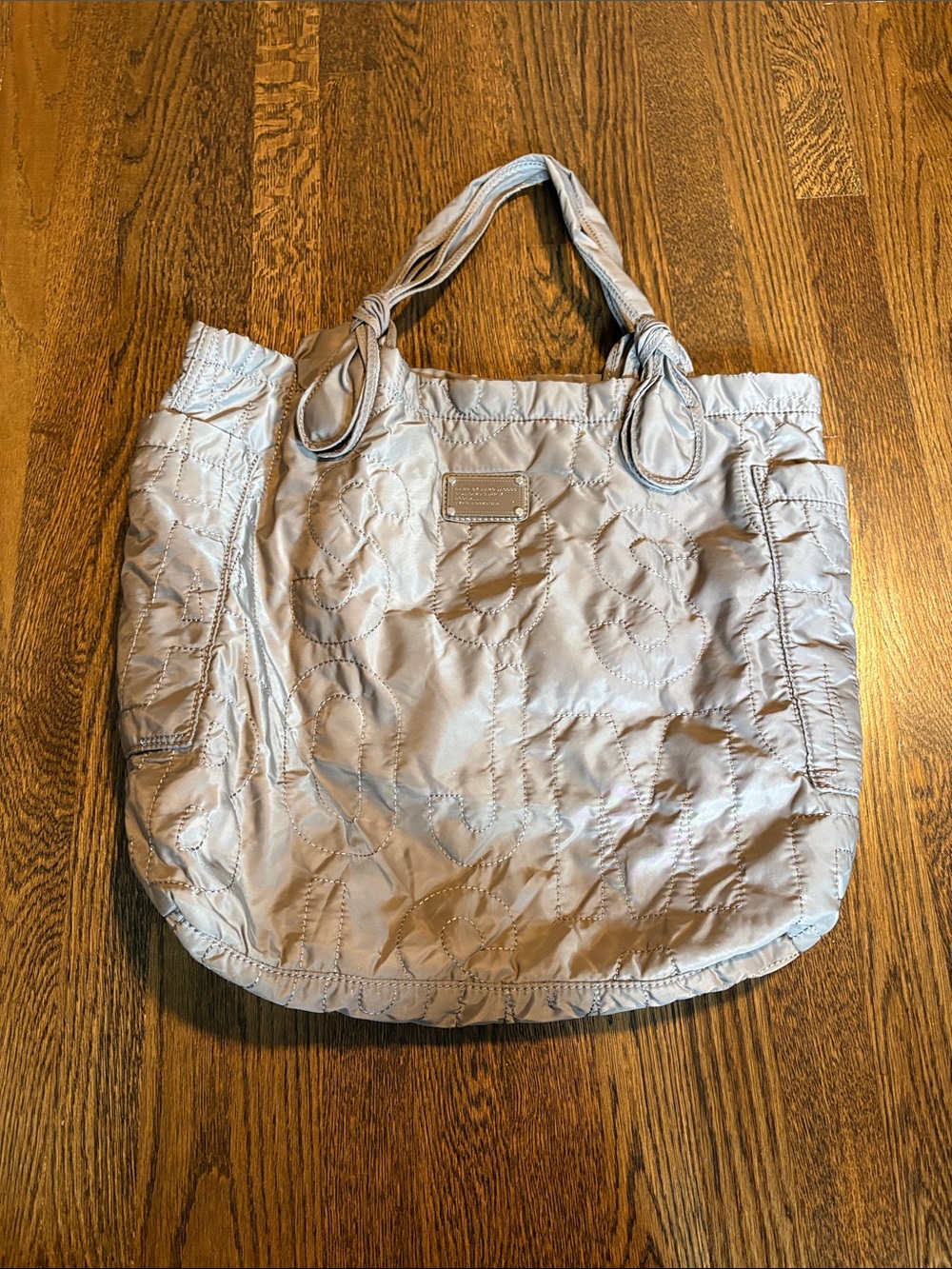 Marc by Marc Jacobs Light Gray Quilted Tote
